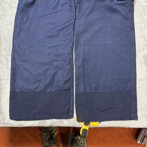 Carhartt Navy Blue Mens Cargo Work Pants Size 34x30 Faded and Distressed Utility - Picture 8 of 14